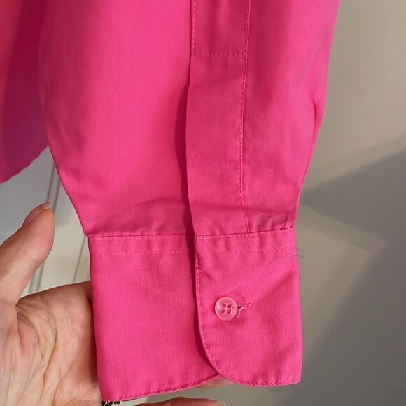 Vtg 70s Here’s A Hug bright pink shirt - Picture 6 of 12